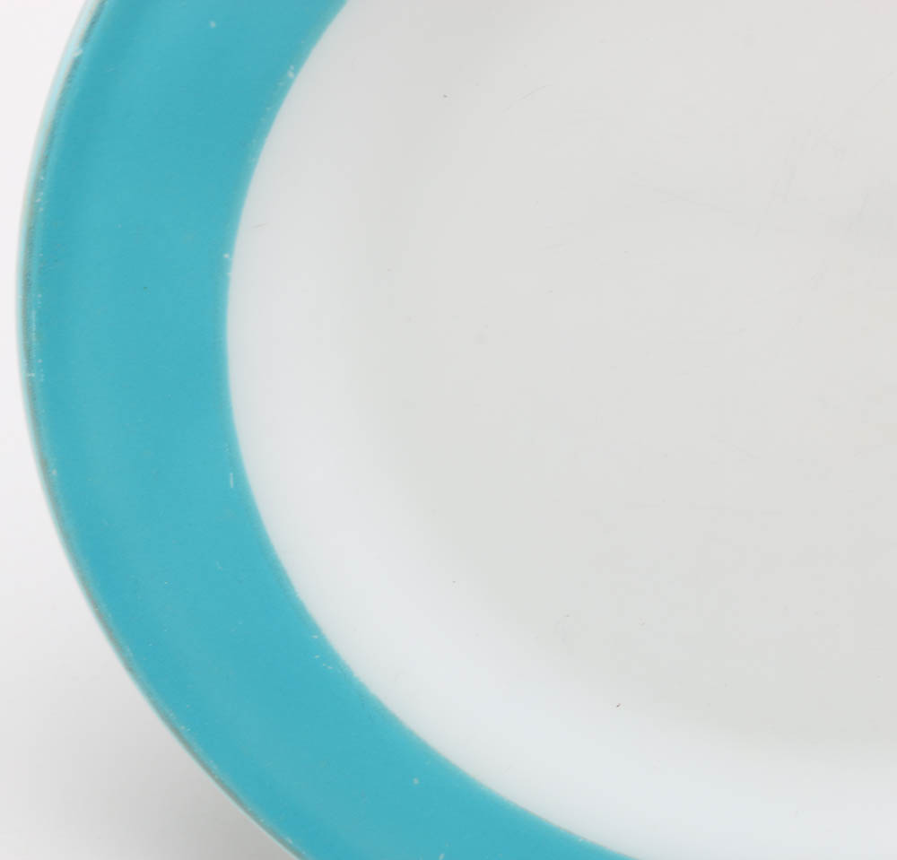 Circa 1950s Pyrex "Turquoise" and "Blue" Dinnerware