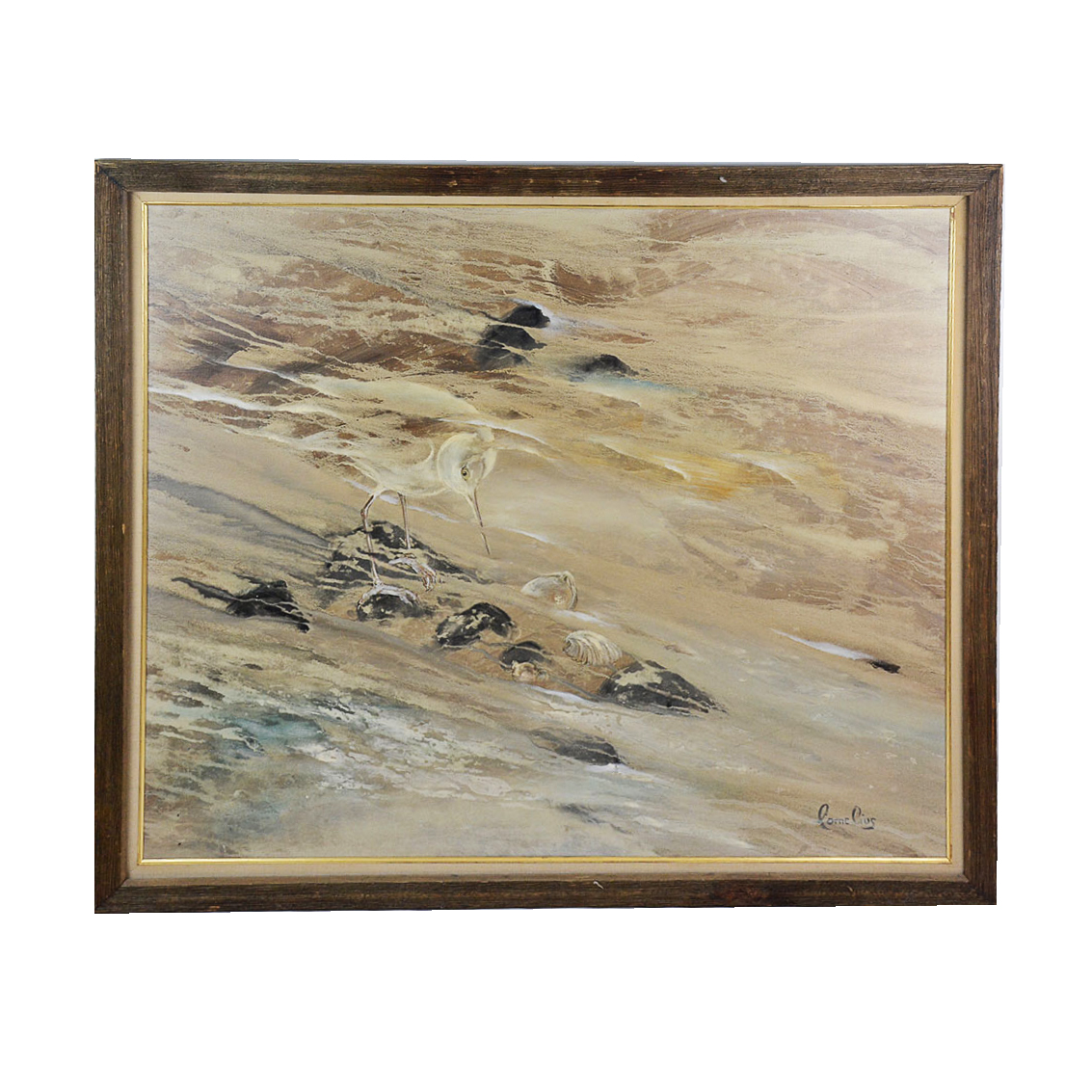 Margaret Cornelius Oil Painting of a Shore Scene