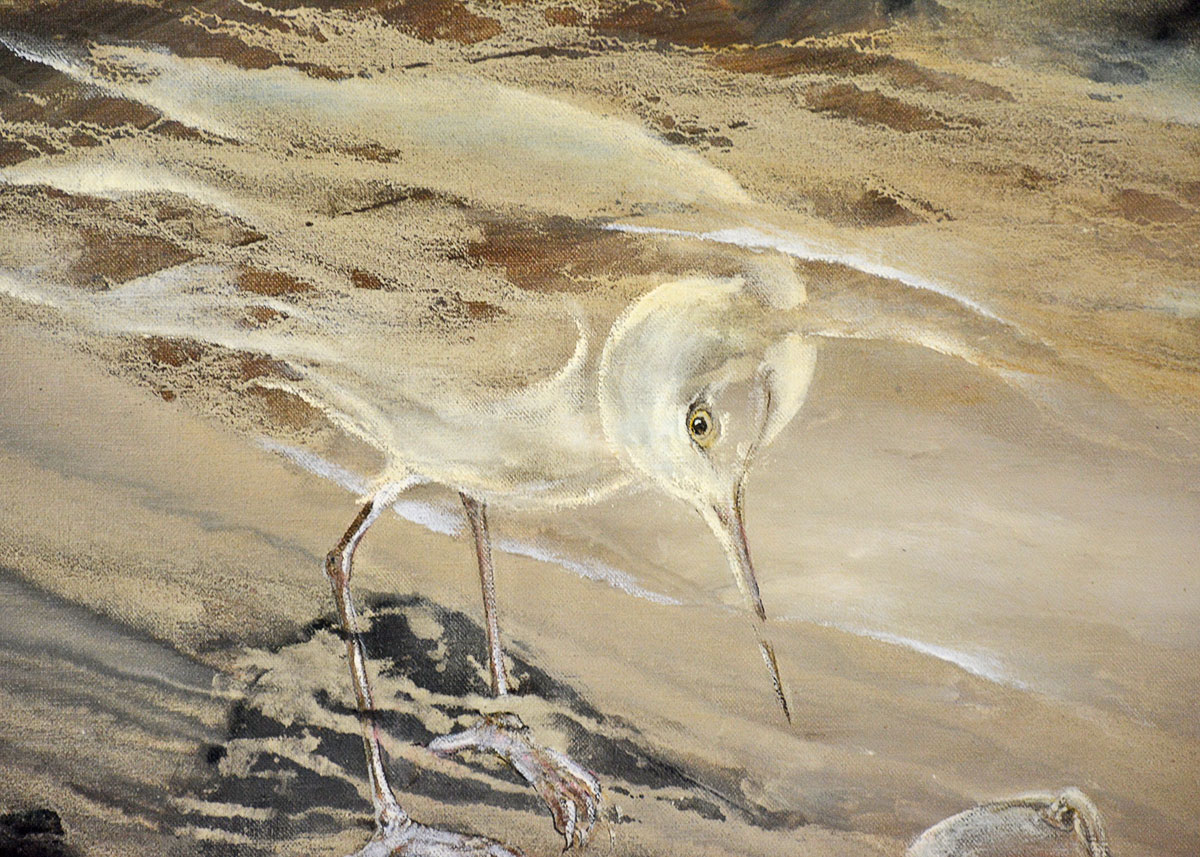 Margaret Cornelius Oil Painting of a Shore Scene