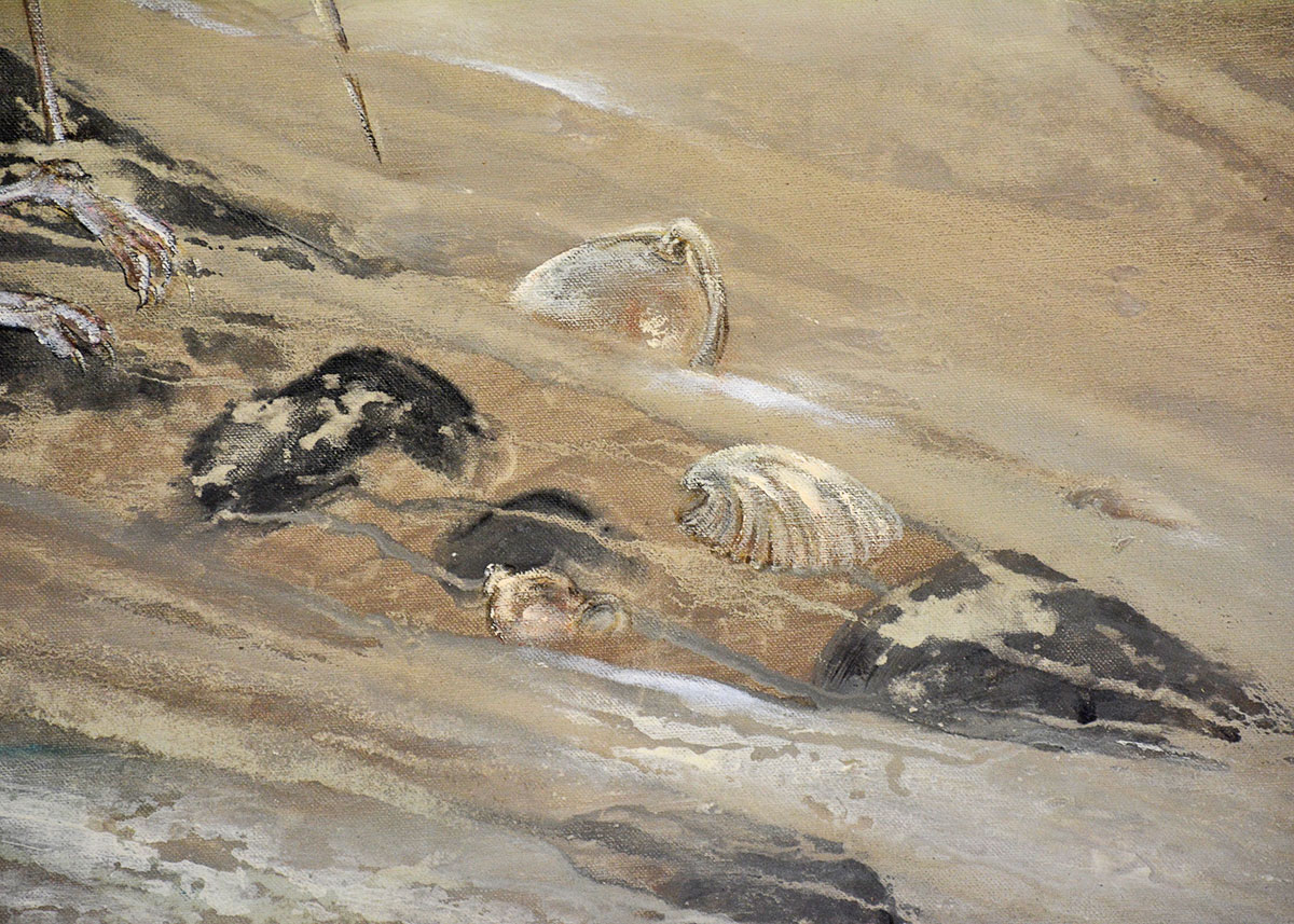 Margaret Cornelius Oil Painting of a Shore Scene