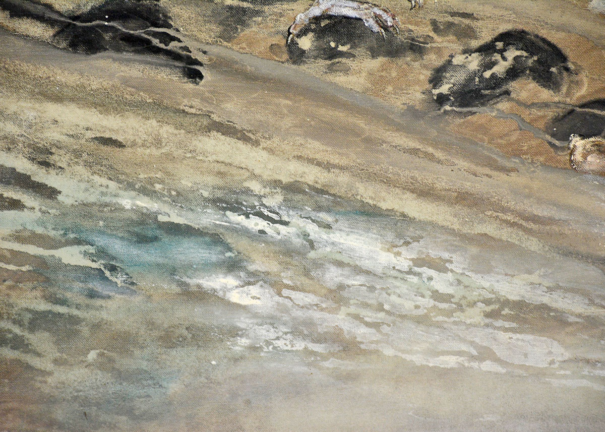 Margaret Cornelius Oil Painting of a Shore Scene