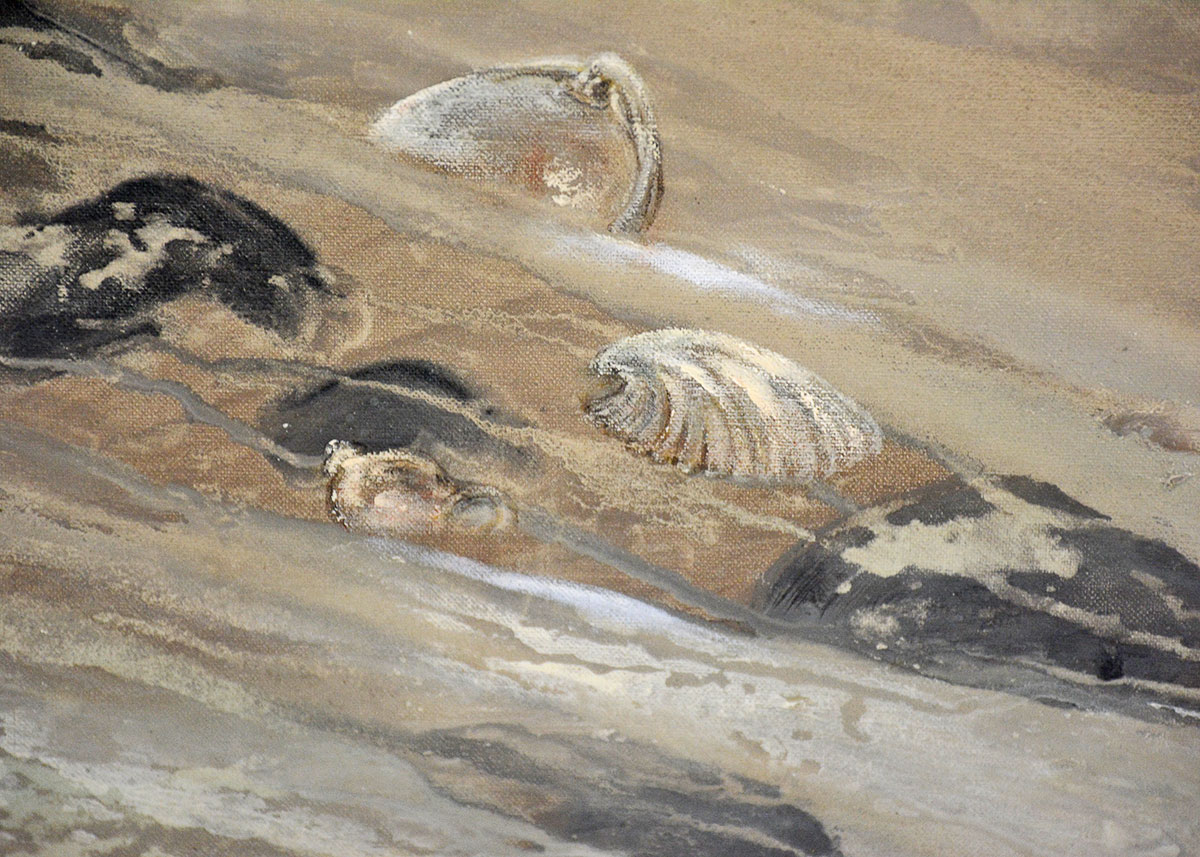 Margaret Cornelius Oil Painting of a Shore Scene