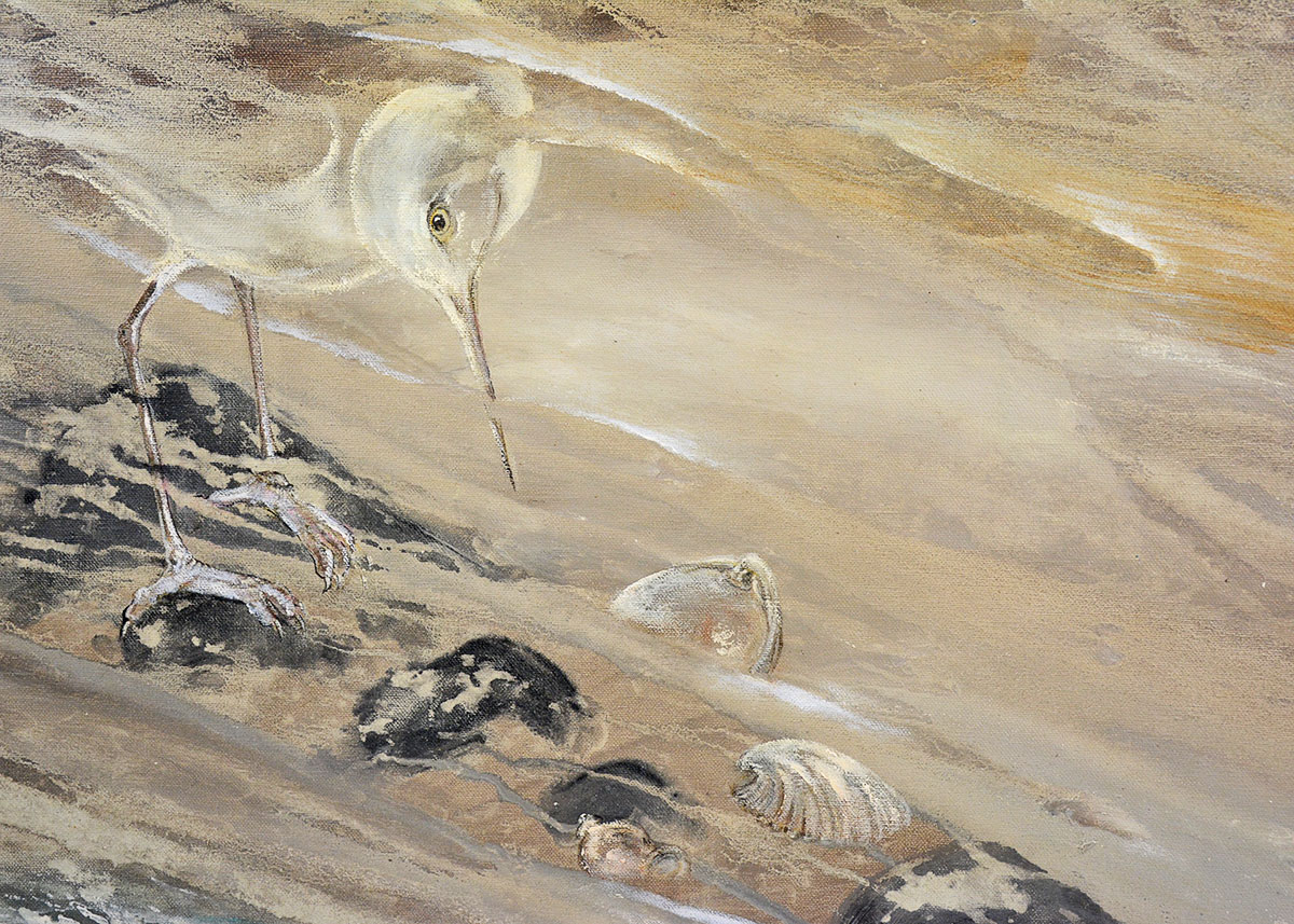 Margaret Cornelius Oil Painting of a Shore Scene