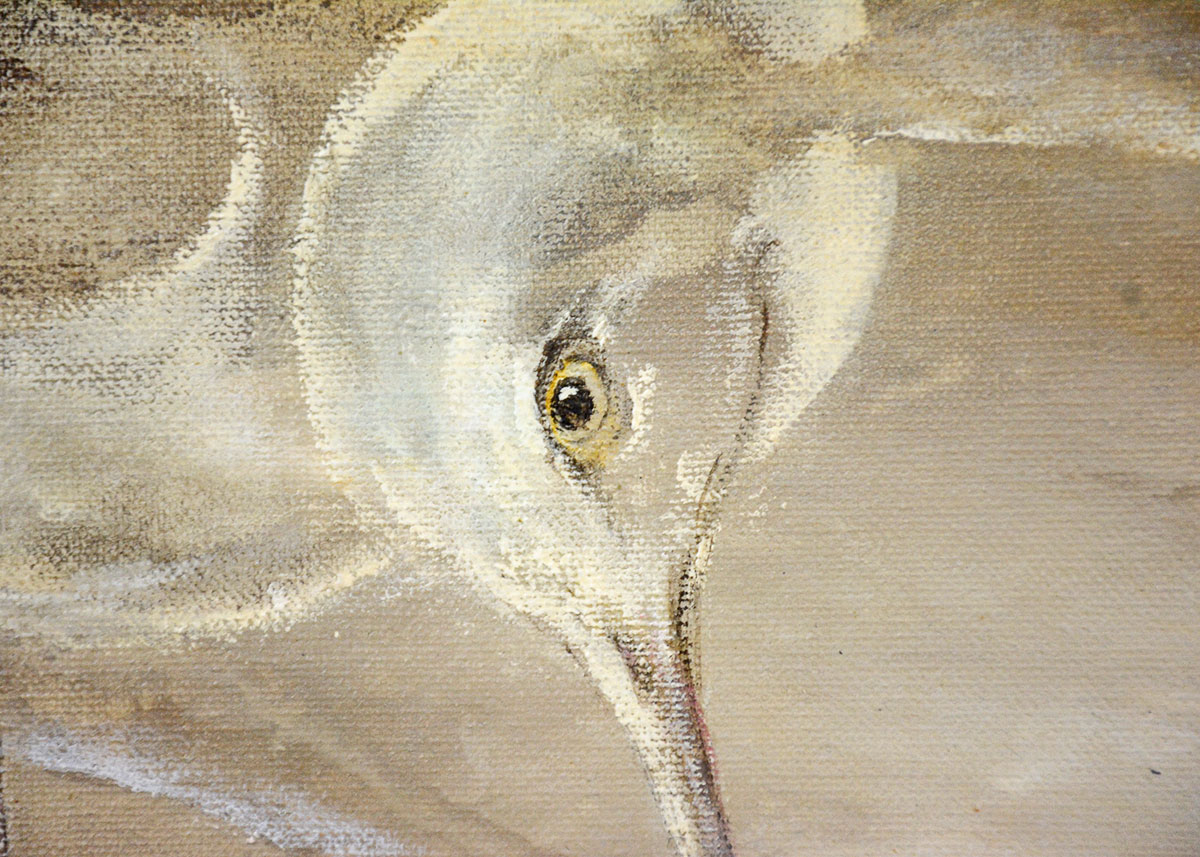 Margaret Cornelius Oil Painting of a Shore Scene