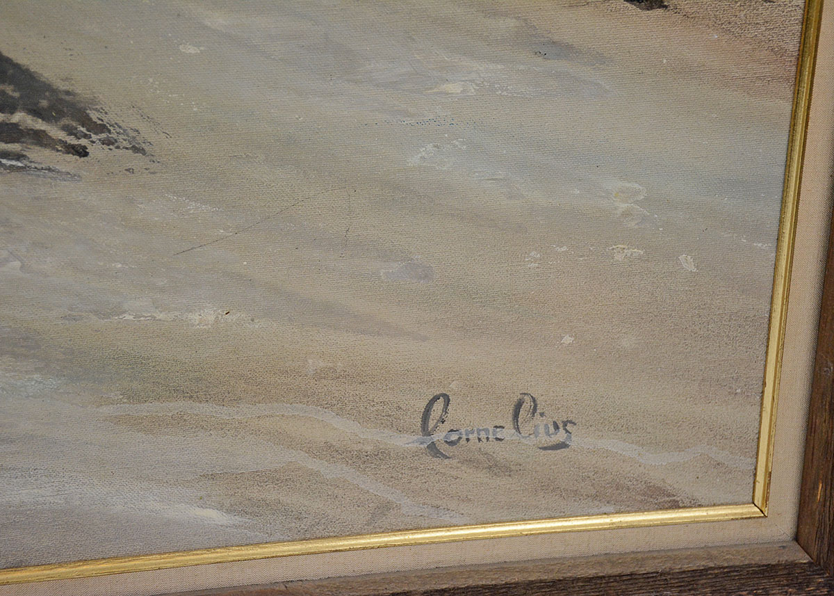 Margaret Cornelius Oil Painting of a Shore Scene