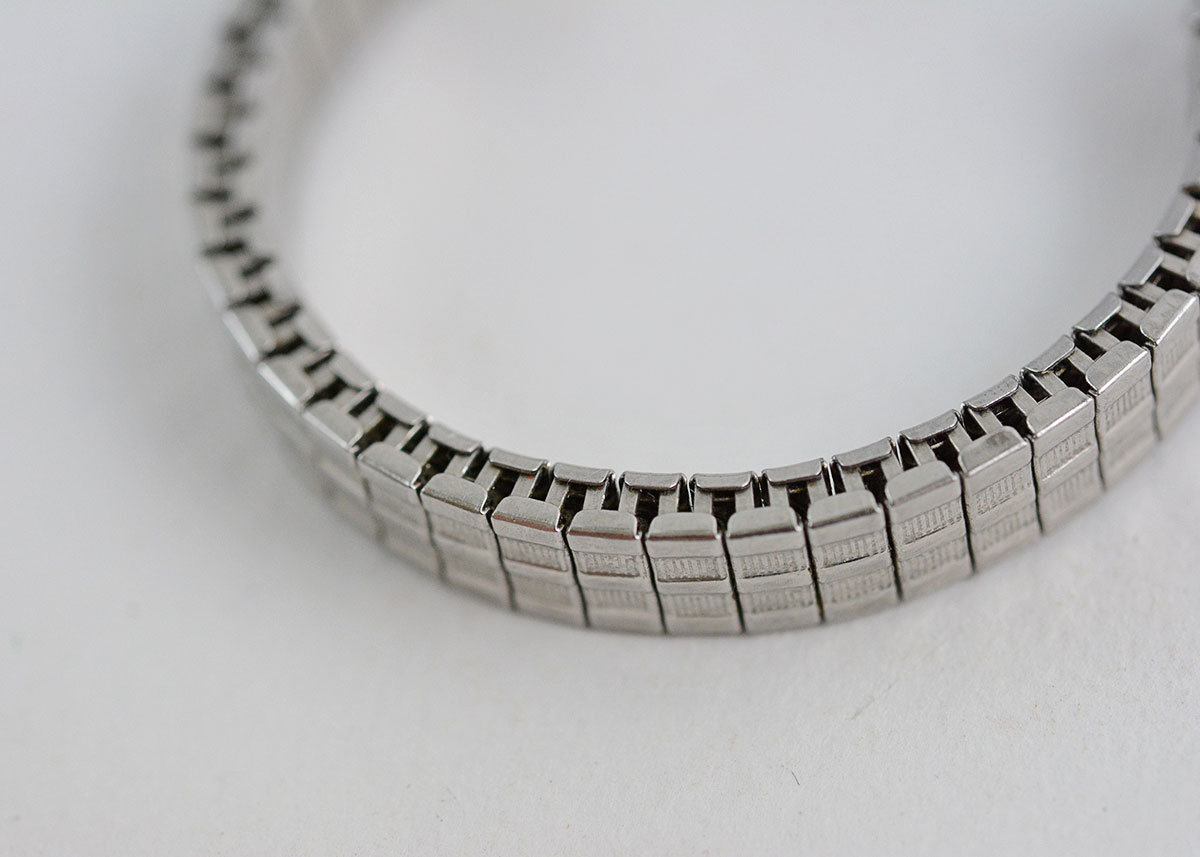 Silver Tone Women's Watch with Crystal Accents