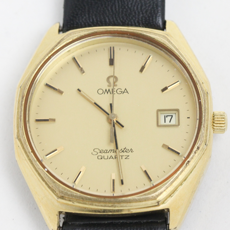 Vintage Omega Seamaster Gold Plated Steel Watch
