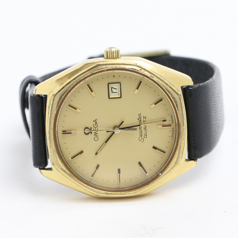 Vintage Omega Seamaster Gold Plated Steel Watch