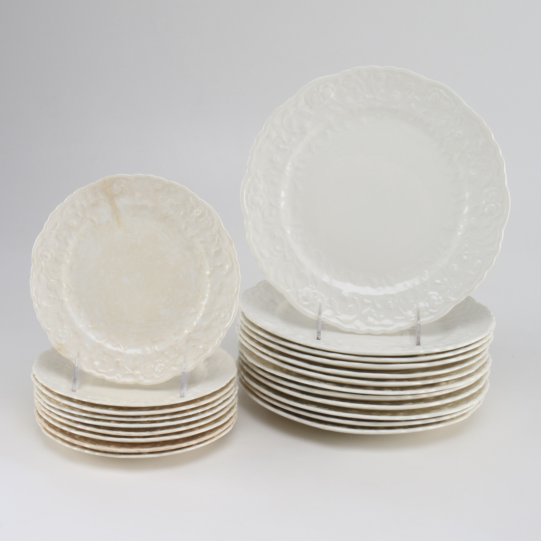 Set of Steubenville "Rose Point" China Plates