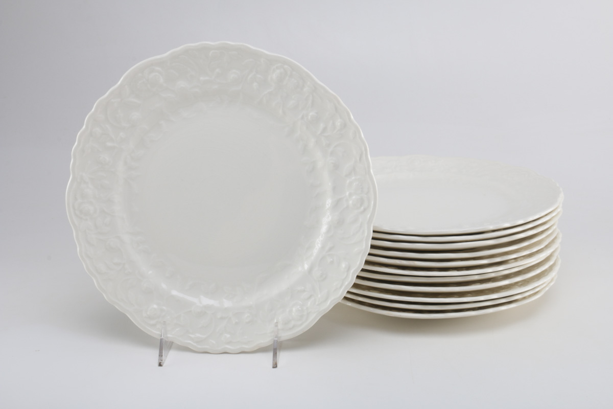 Set of Steubenville "Rose Point" China Plates