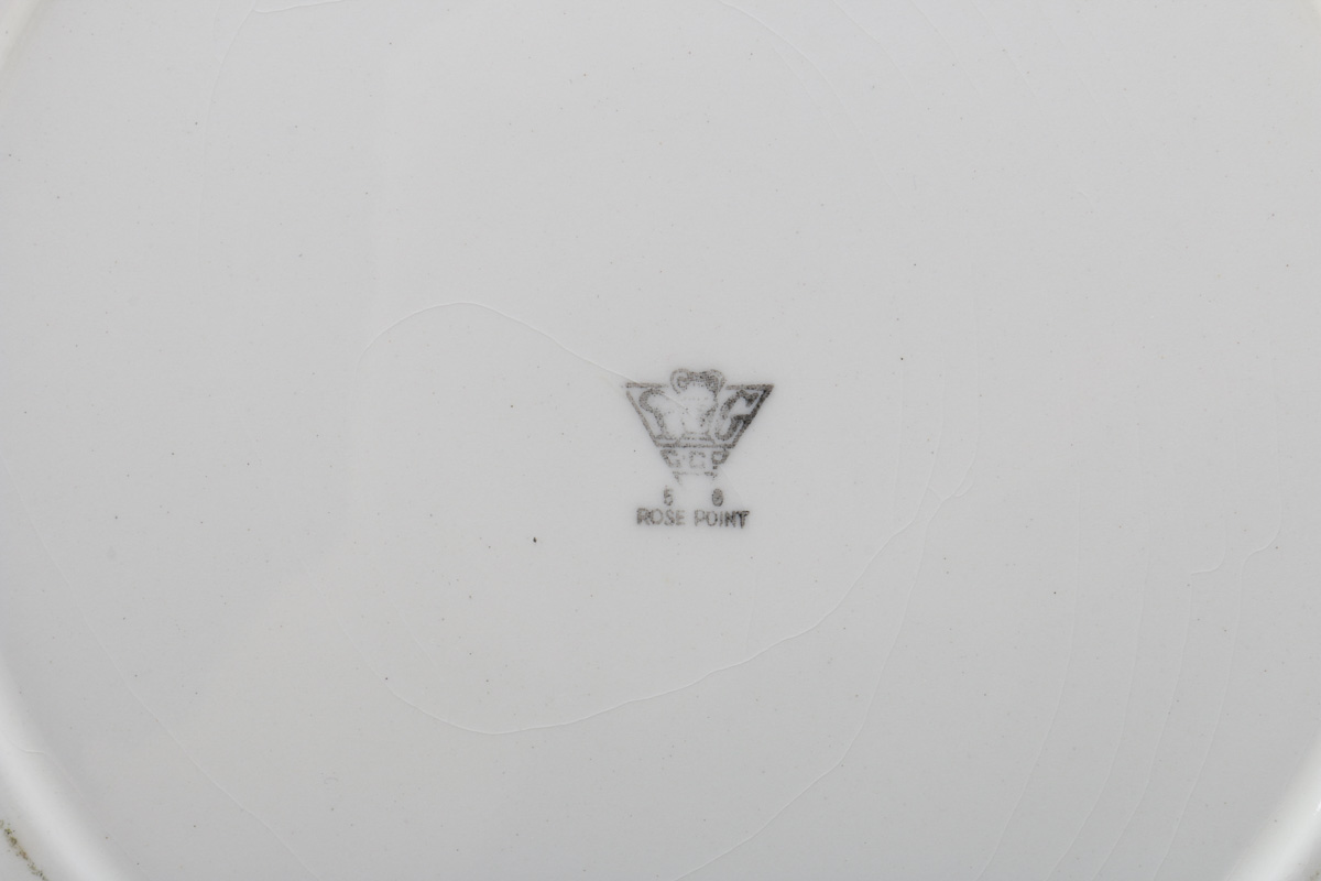 Set of Steubenville "Rose Point" China Plates