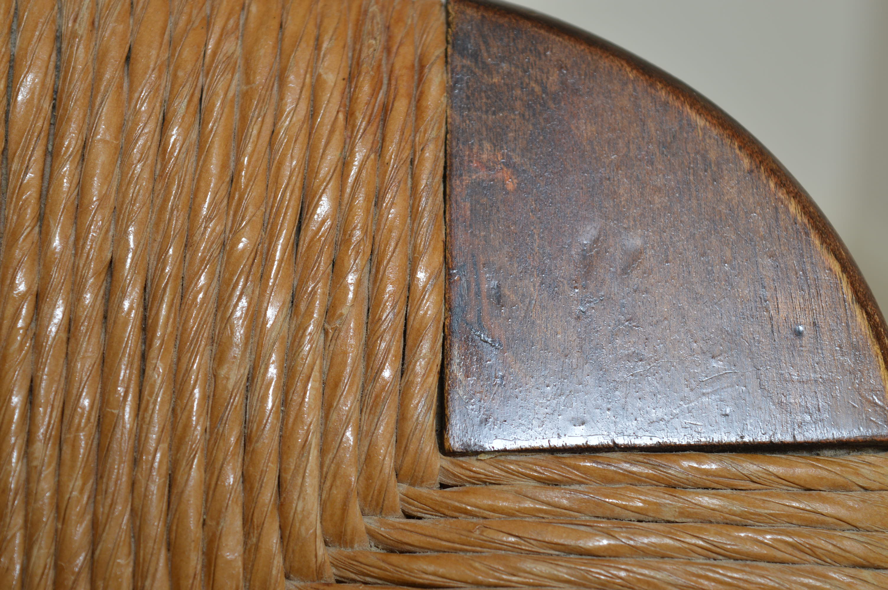 Antique Windsor Chairs  with Rush Woven Seats