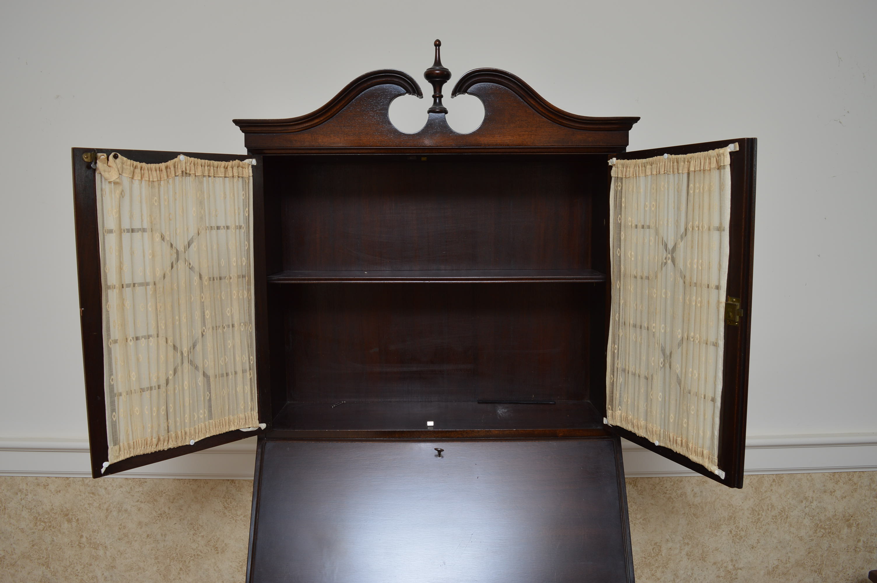 Vintage Walnut Secretary Desk by Rockford Cabinet Company