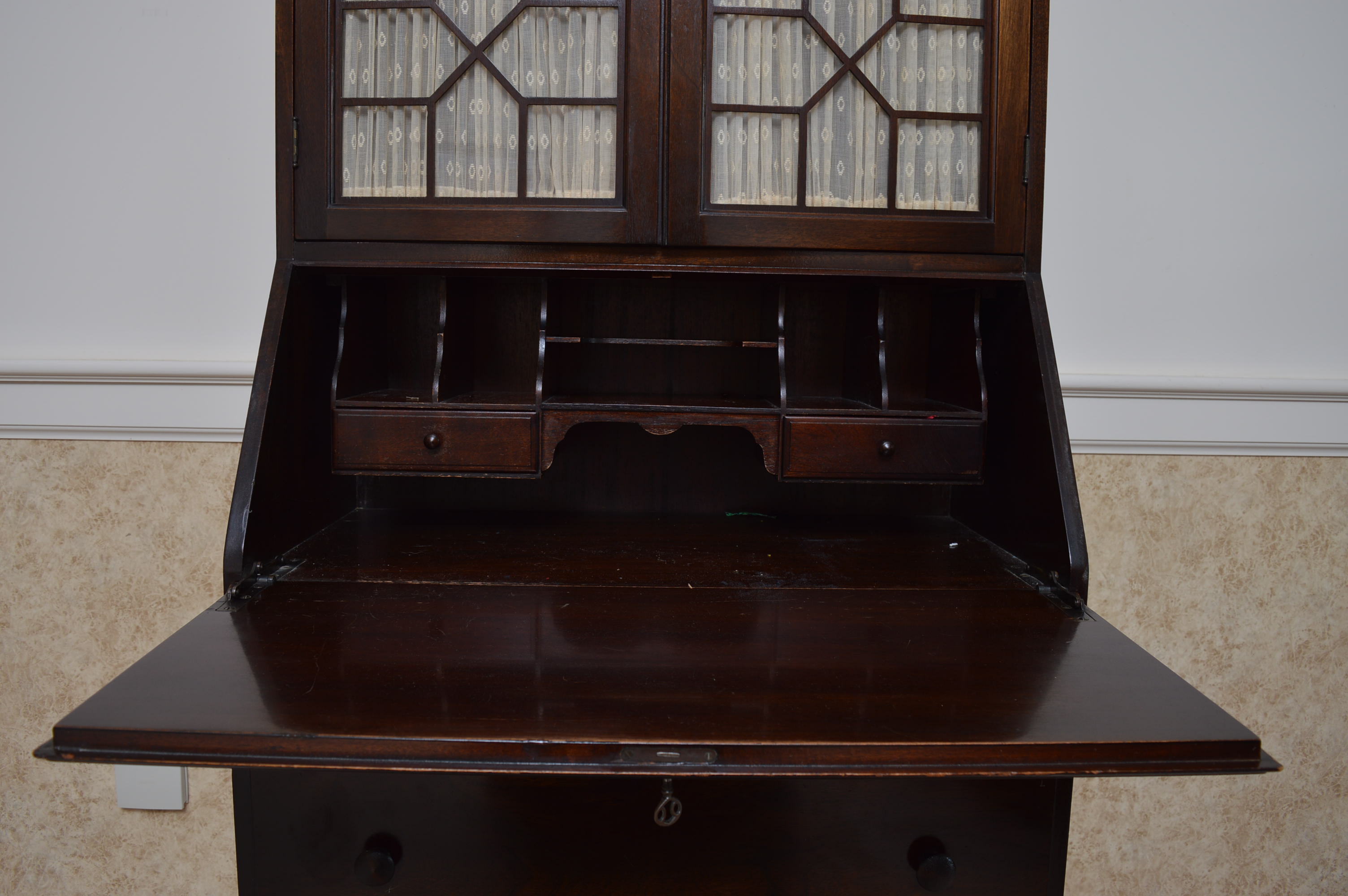 Vintage Walnut Secretary Desk by Rockford Cabinet Company