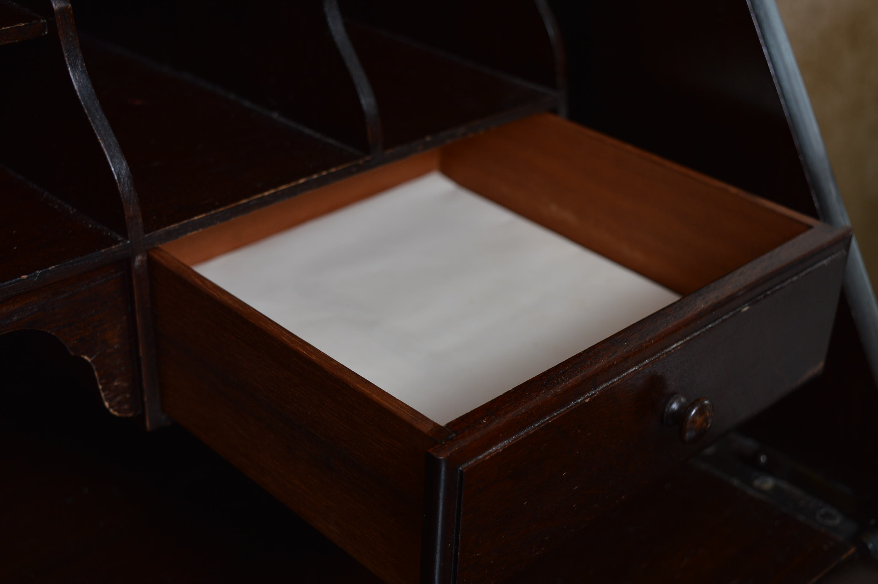 Vintage Walnut Secretary Desk by Rockford Cabinet Company