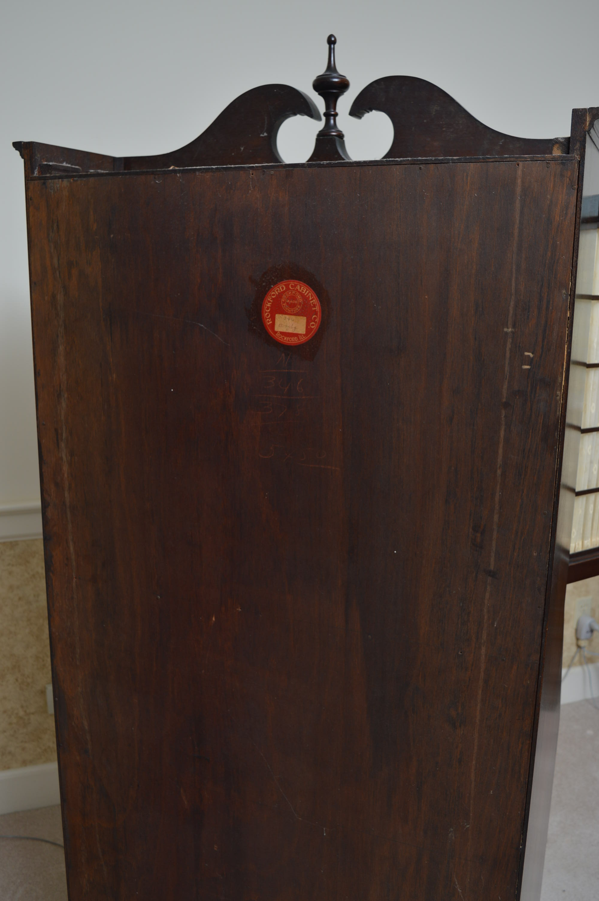 Vintage Walnut Secretary Desk by Rockford Cabinet Company