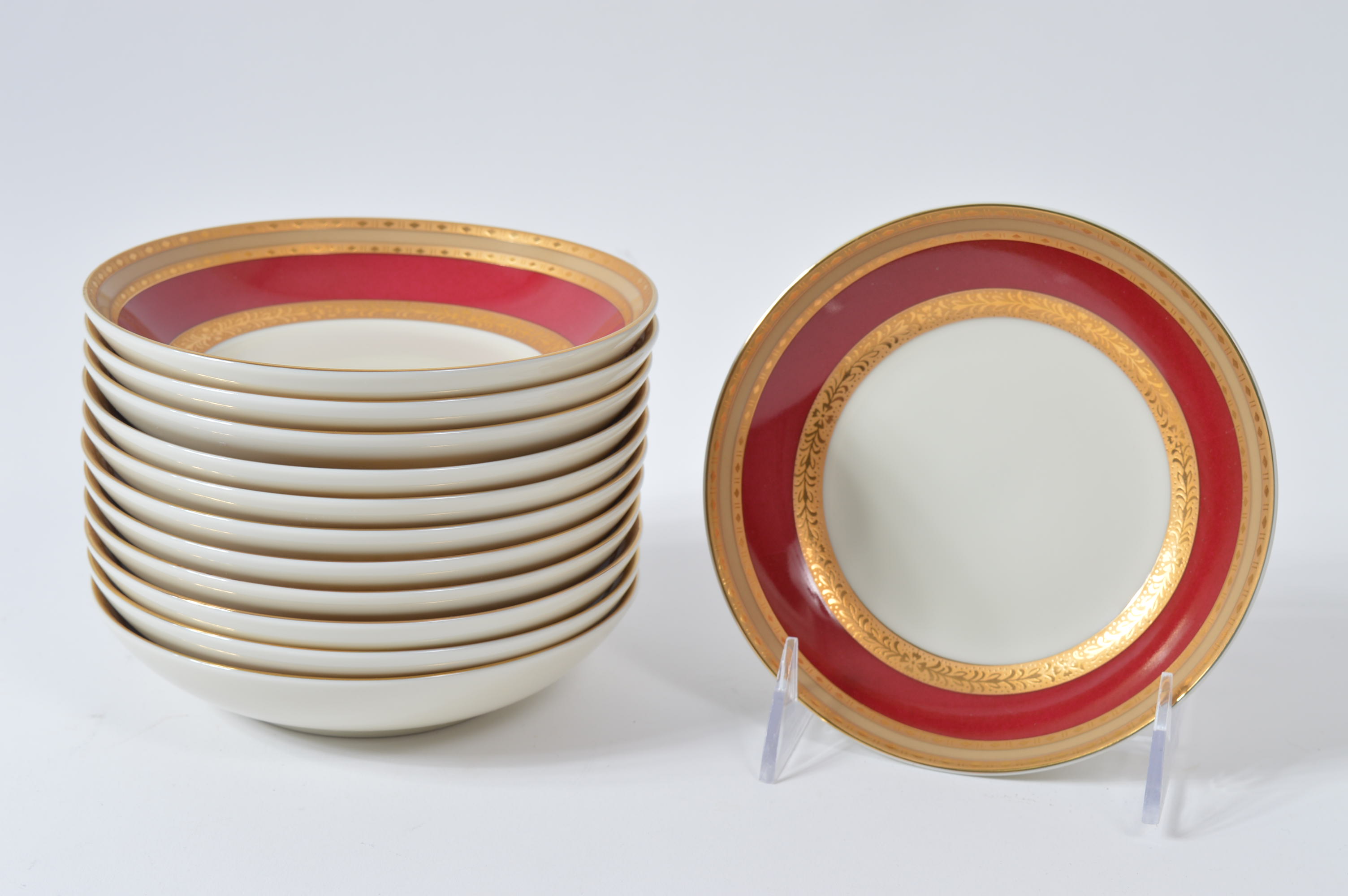 Mikasa "Grande Ivory French Embassy Red" China Set