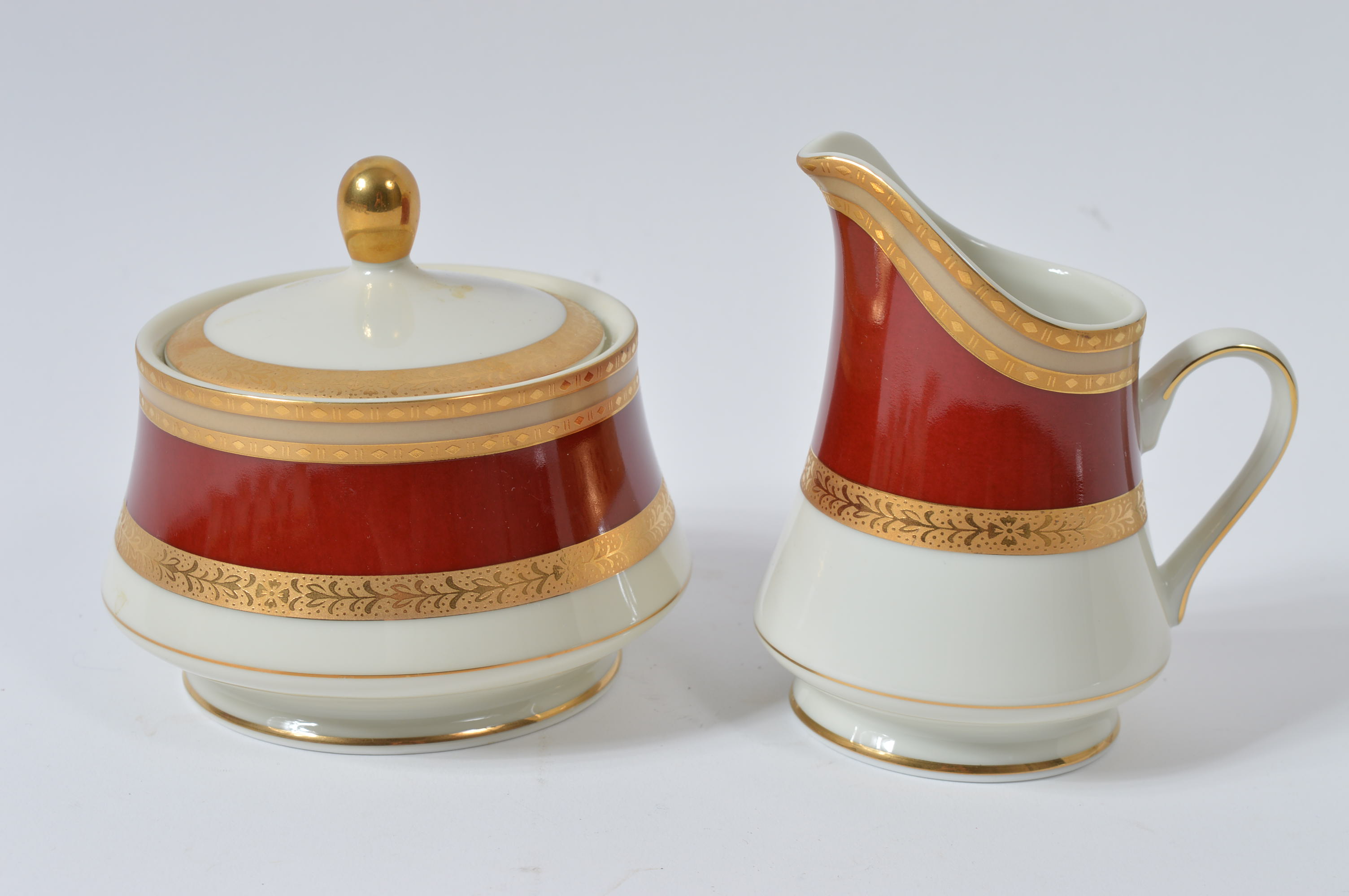 Mikasa "Grande Ivory French Embassy Red" China Set