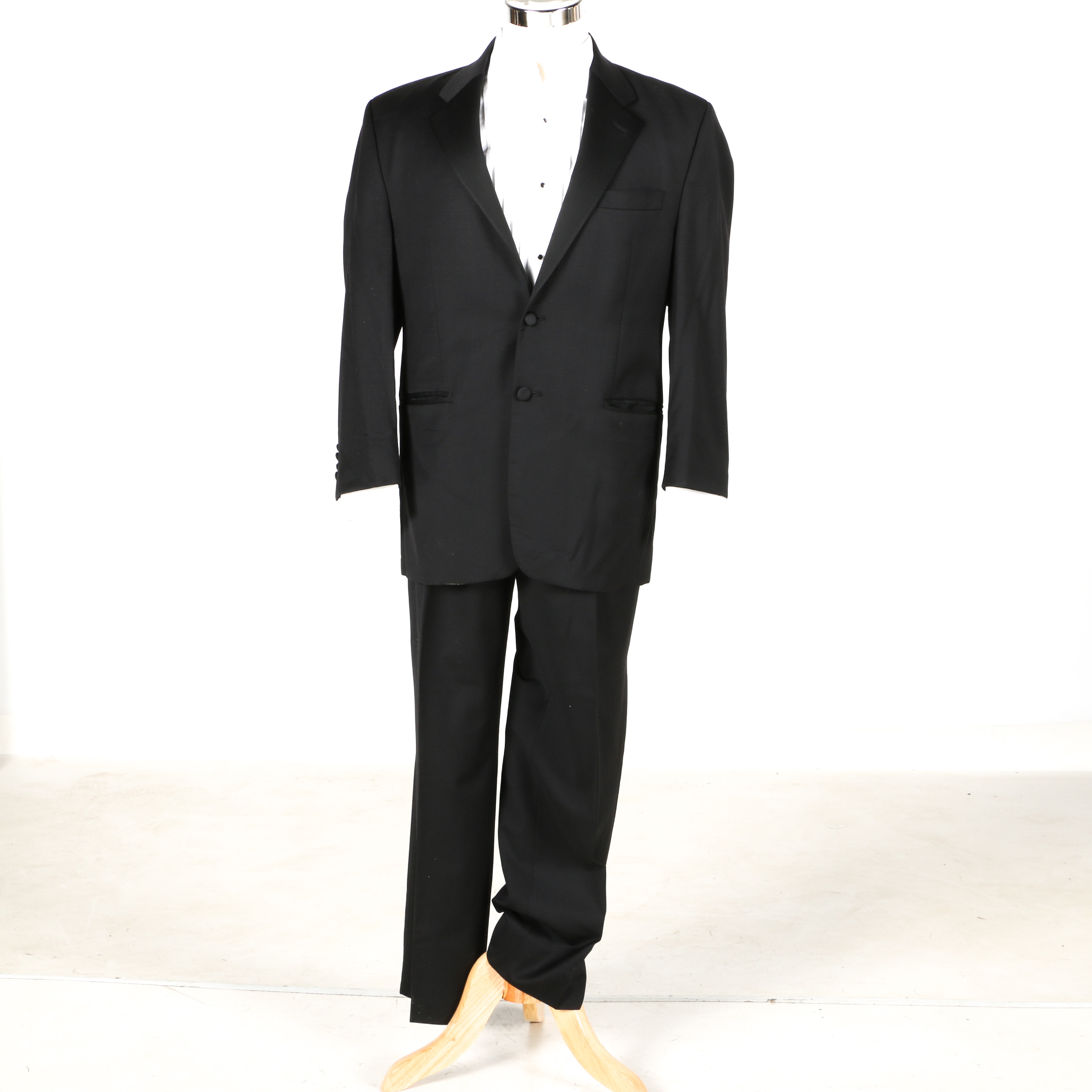 Ralph Lauren and Brooks Brothers Tuxedo Suit with Emanuel Ungaro Shirt