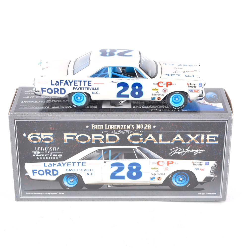 Signed Die-Cast Fred Lorenzen '65 Ford Galaxie
