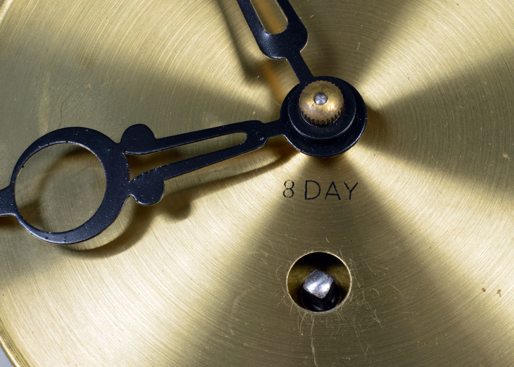 Welby Eight Day Ornate Gold Tone Wall Clock