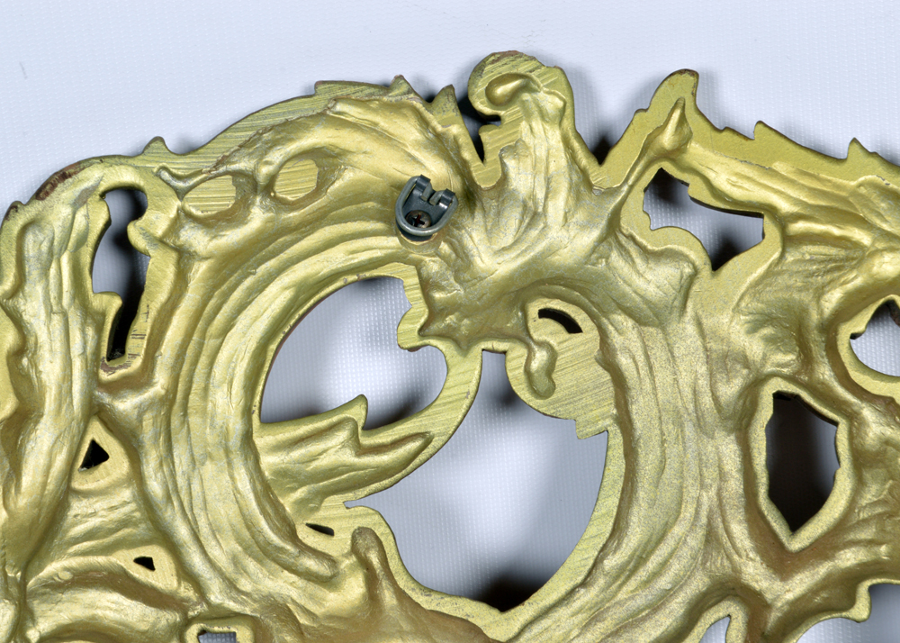 Welby Eight Day Ornate Gold Tone Wall Clock