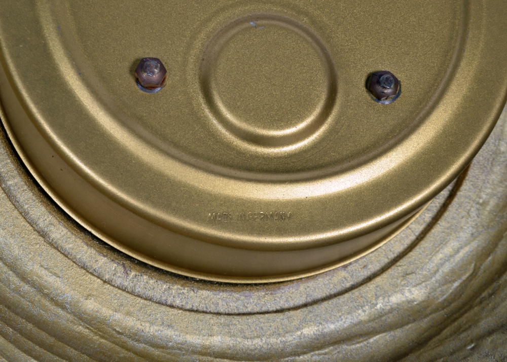 Welby Eight Day Ornate Gold Tone Wall Clock