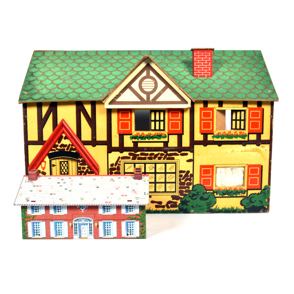 Vintage Doll House and Accessories