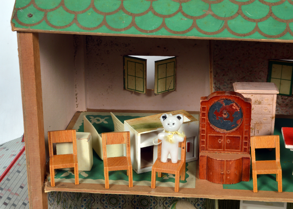 Vintage Doll House and Accessories