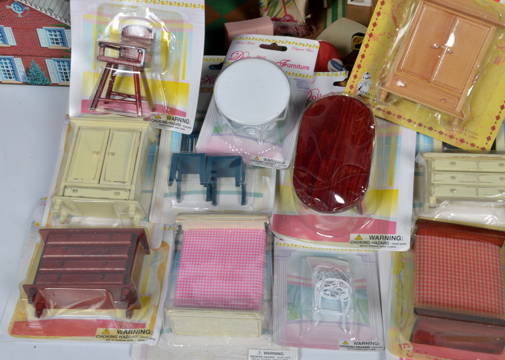 Vintage Doll House and Accessories