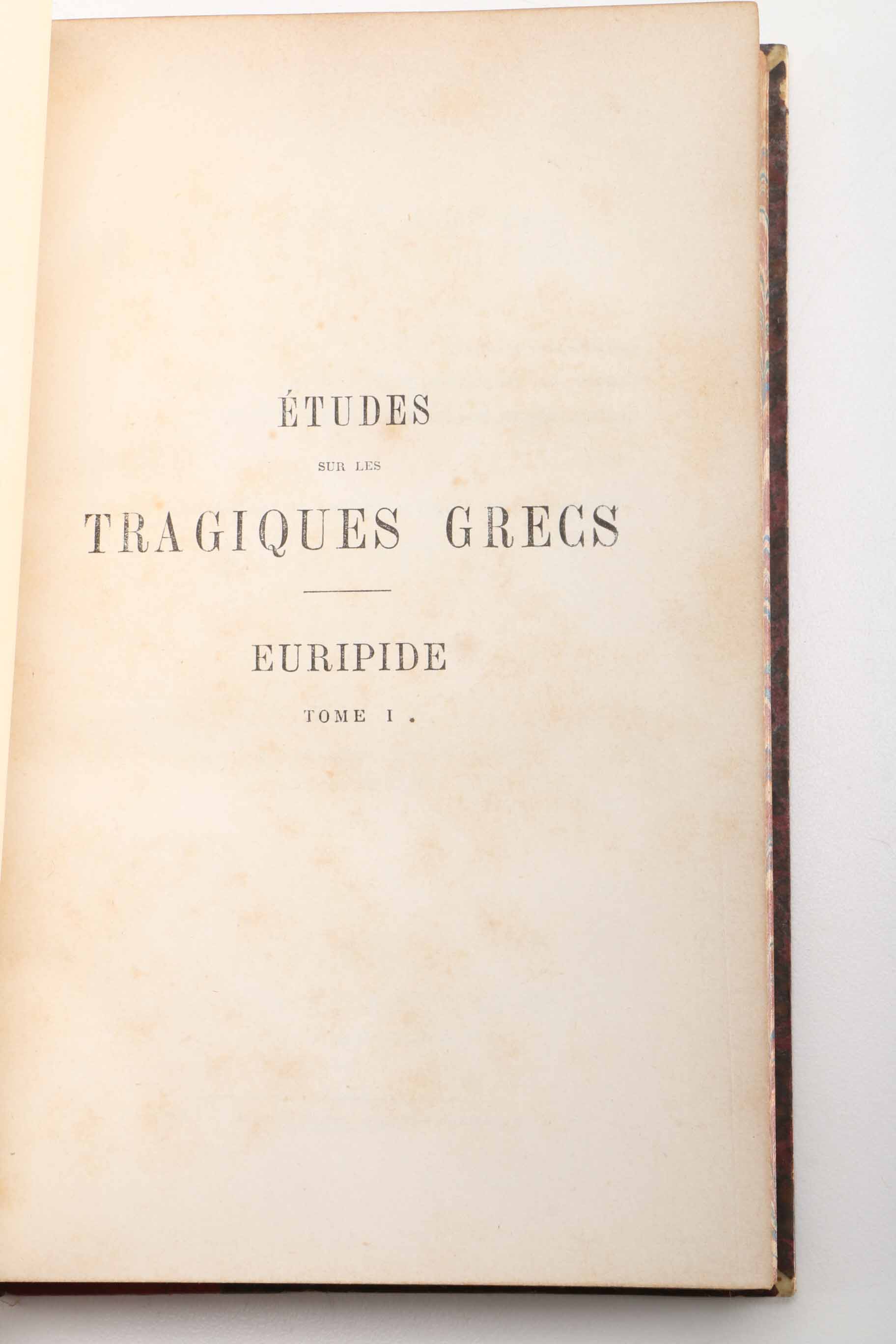 Six Antiquarian Volumes of French-Language Grecian Tragedy and Latin Poetry