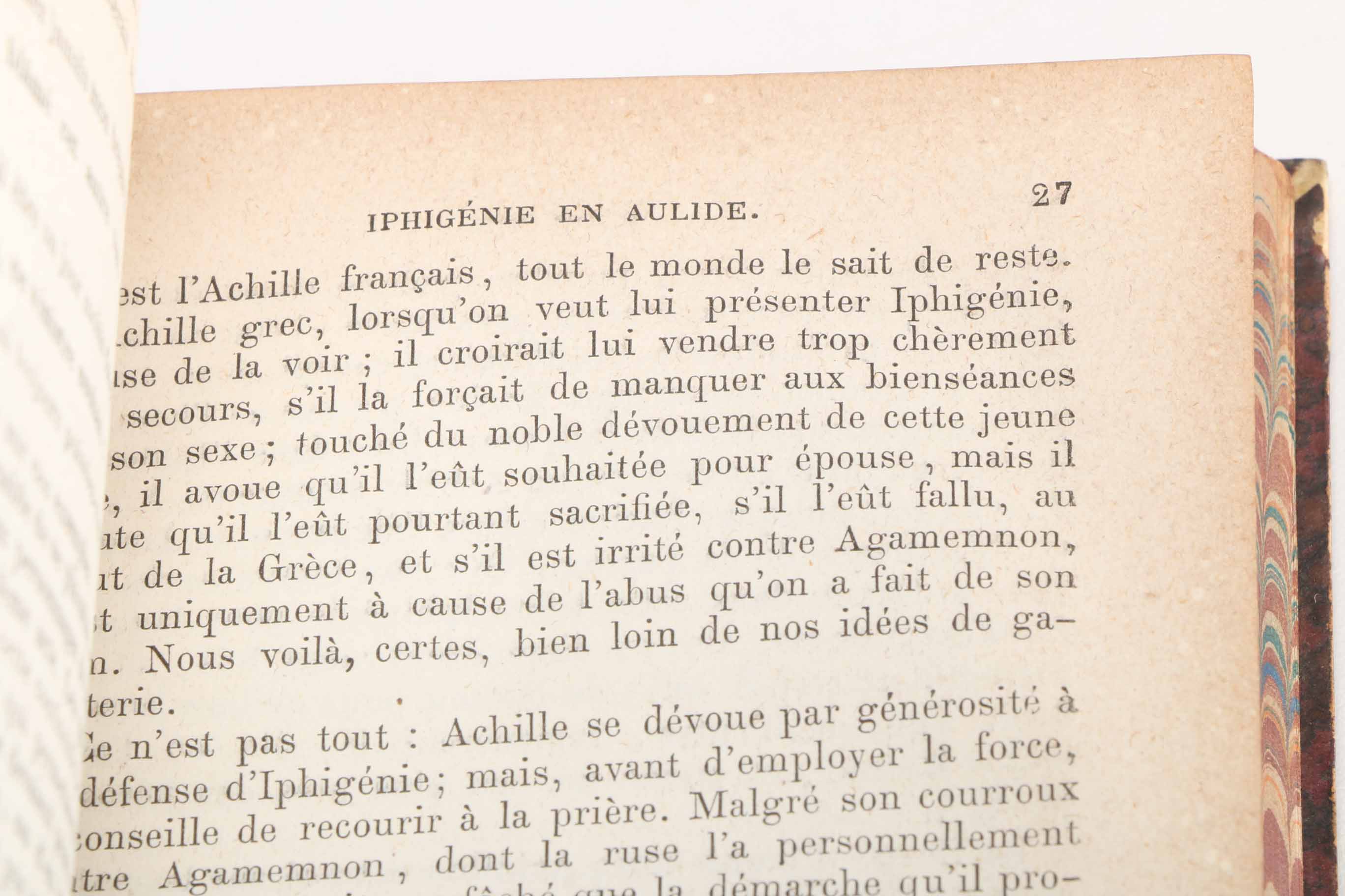 Six Antiquarian Volumes of French-Language Grecian Tragedy and Latin Poetry