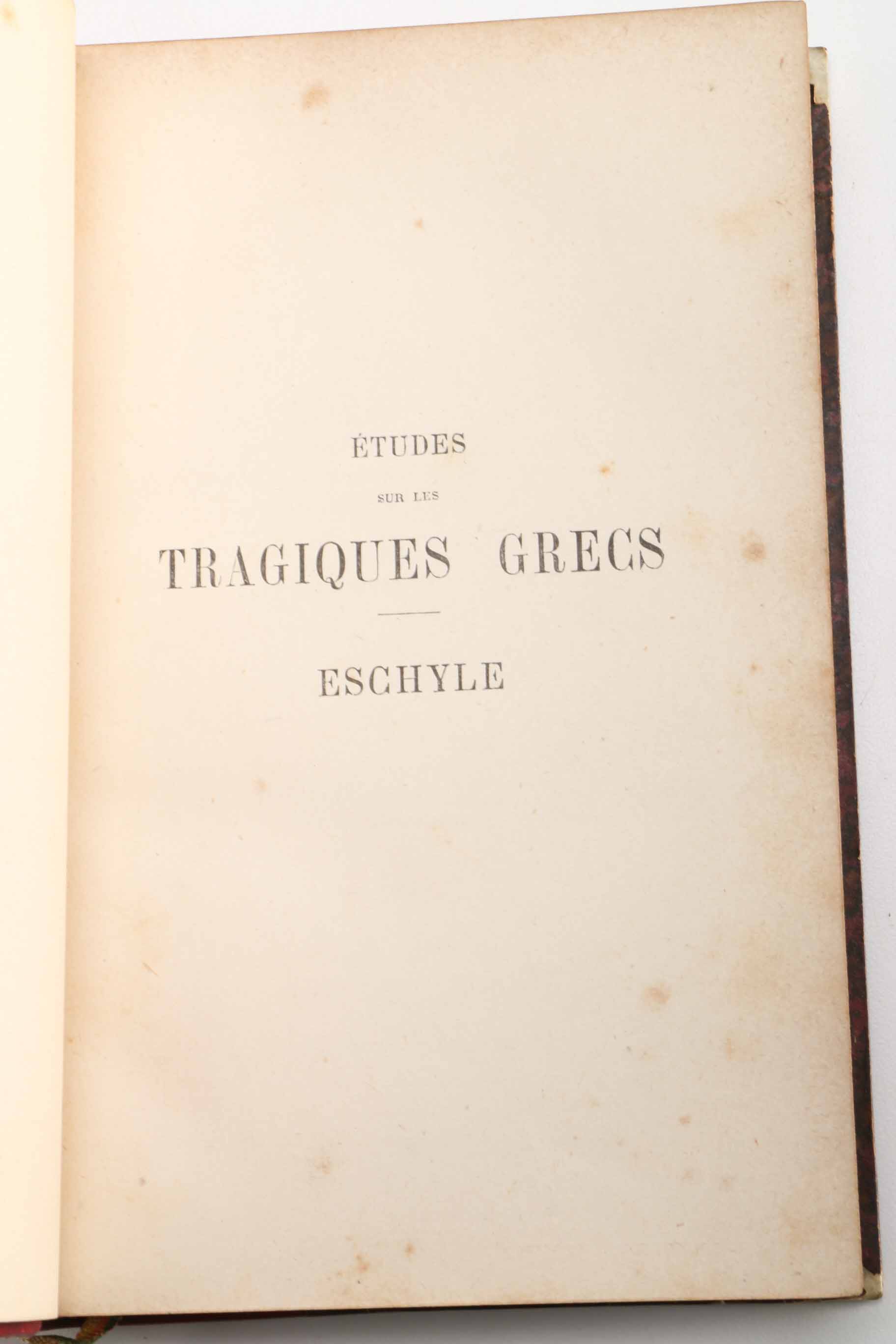 Six Antiquarian Volumes of French-Language Grecian Tragedy and Latin Poetry