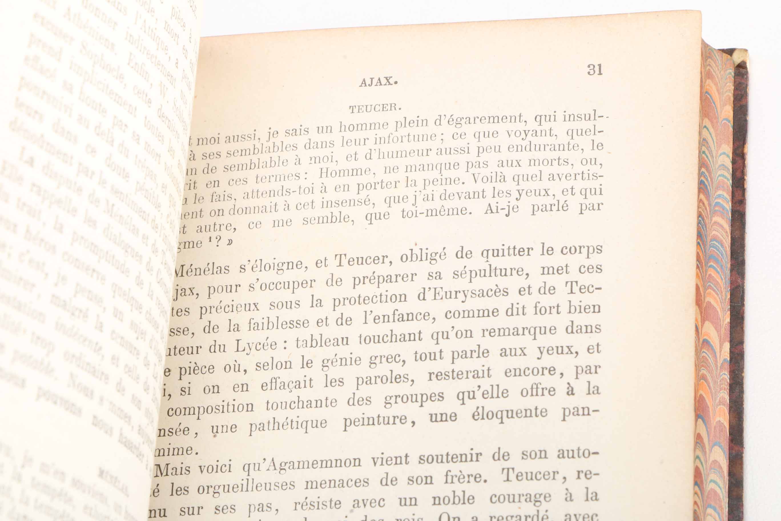 Six Antiquarian Volumes of French-Language Grecian Tragedy and Latin Poetry