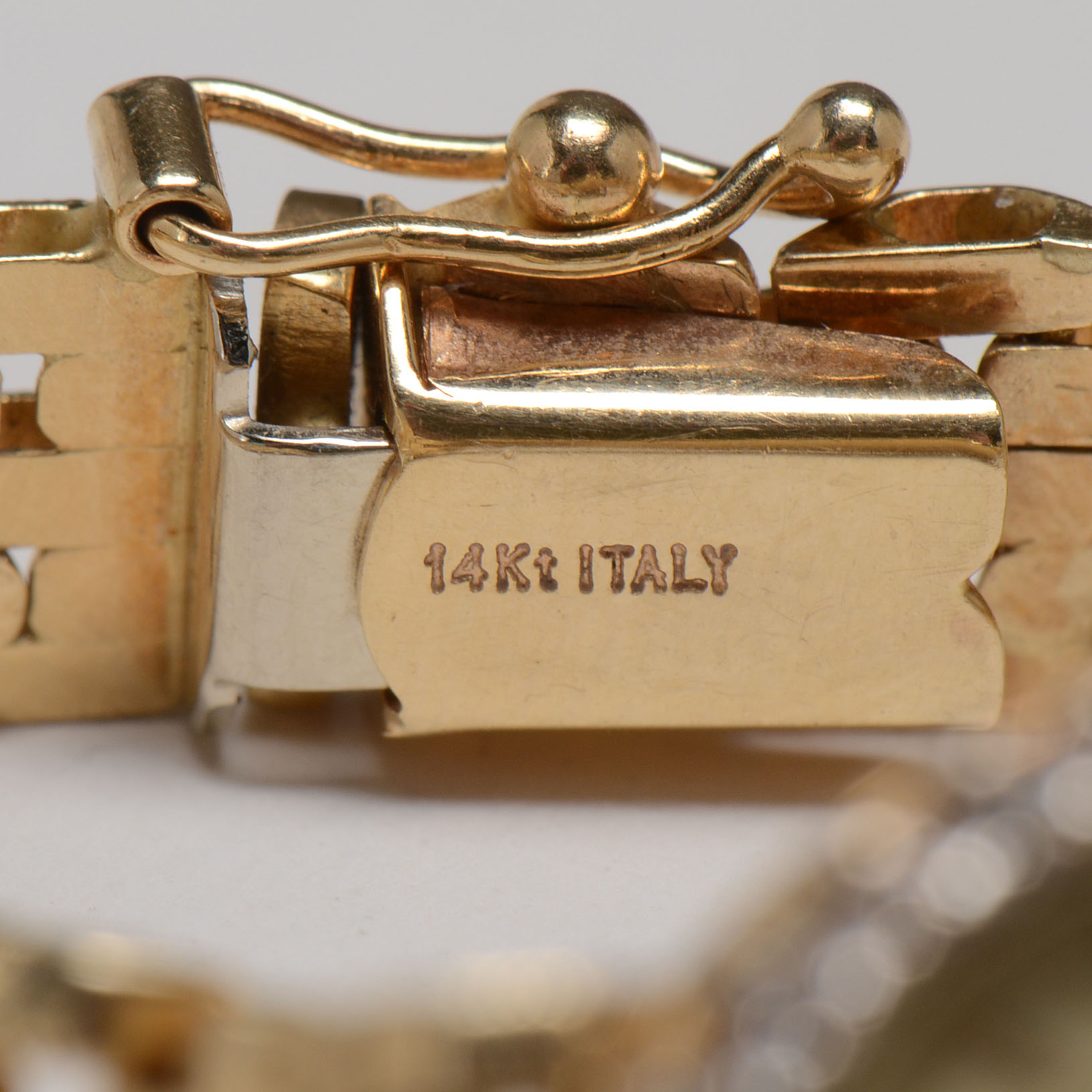 VIntage Christian Geneve 14K Yellow Gold Diamond Watch Bracelet