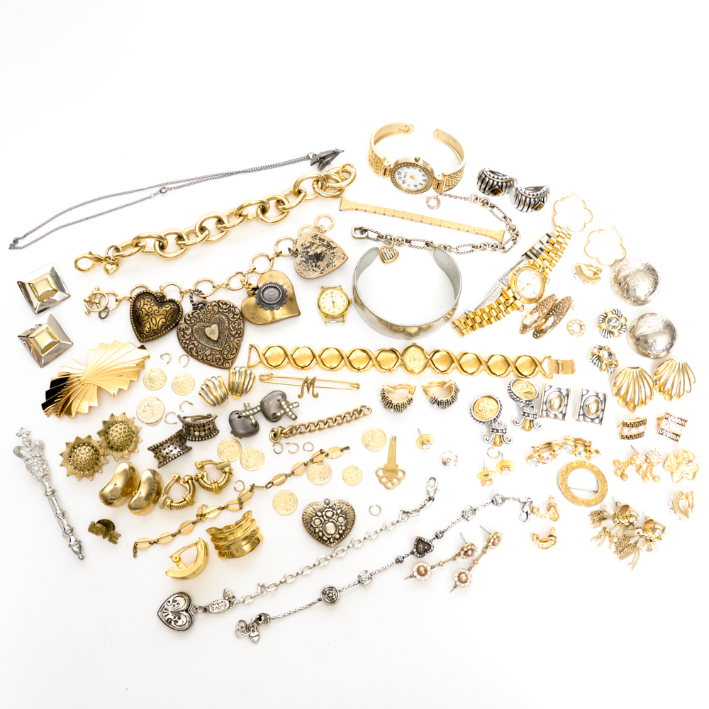 Brighton Bracelets and Gold- and Silver-tone Costume Jewelry