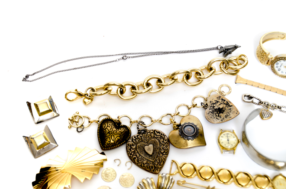 Brighton Bracelets and Gold- and Silver-tone Costume Jewelry