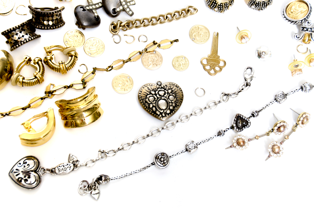Brighton Bracelets and Gold- and Silver-tone Costume Jewelry
