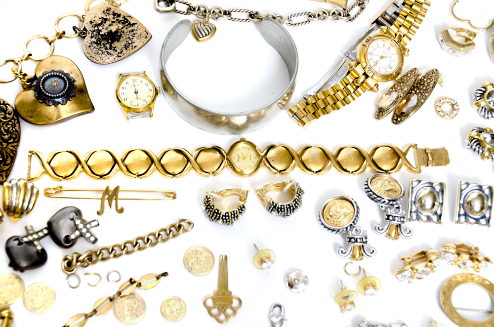 Brighton Bracelets and Gold- and Silver-tone Costume Jewelry