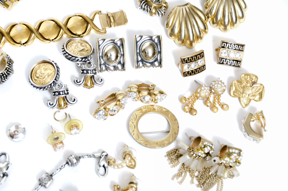 Brighton Bracelets and Gold- and Silver-tone Costume Jewelry