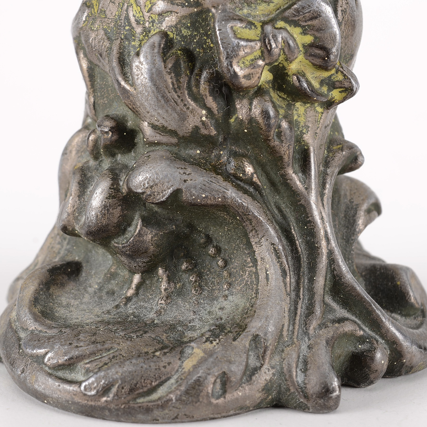 Antique Art Nouveau Cast Spelter Female Bust