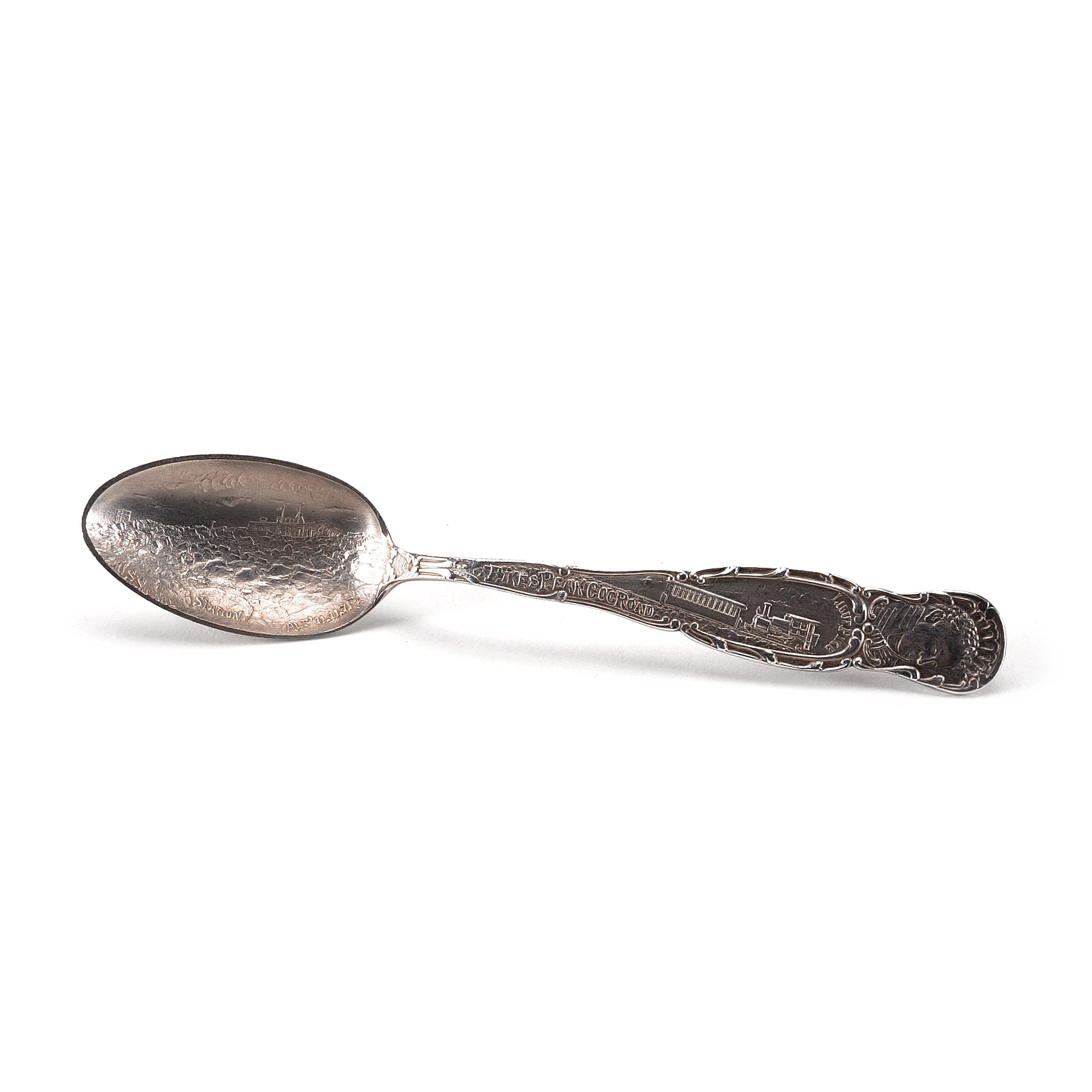 Vintage Silver Plated Pikes Peak Cog Railway Souvenir Spoon