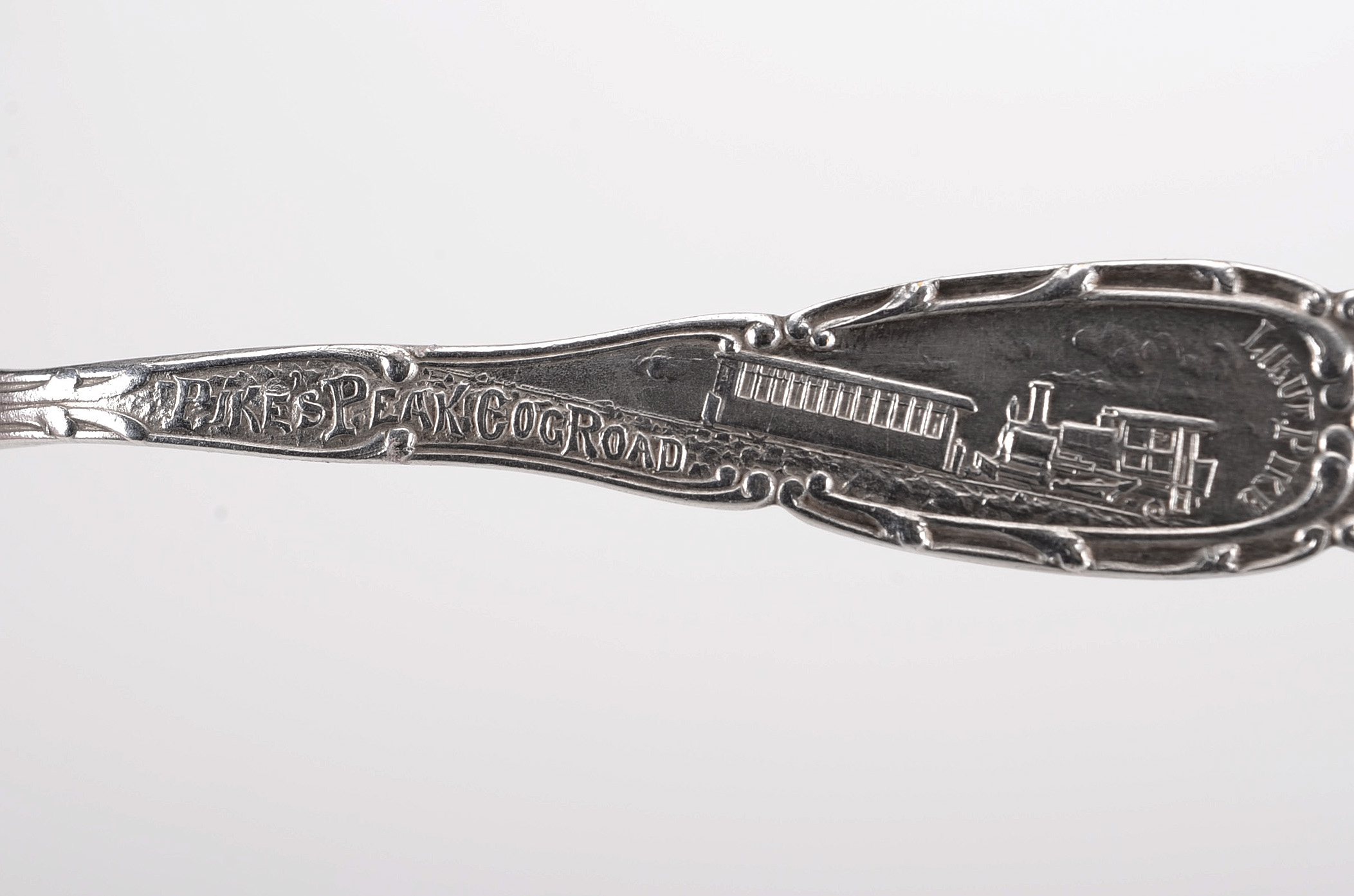 Vintage Silver Plated Pikes Peak Cog Railway Souvenir Spoon