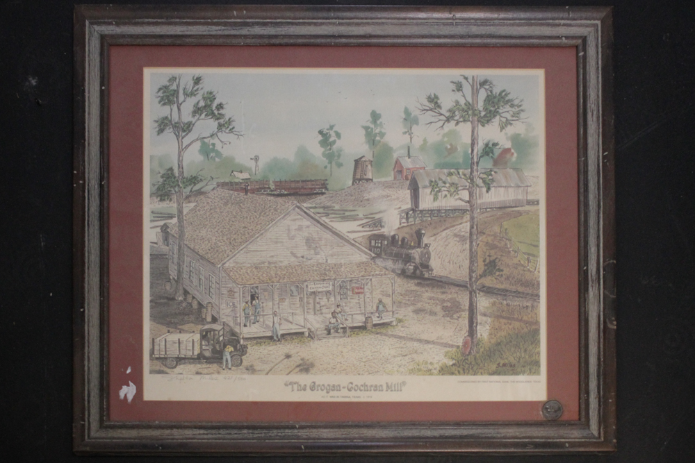 Shelton Miles 1984 Signed Limited Edition Print "The Grogan-Cochran Mill"