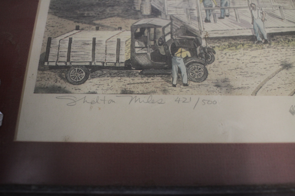 Shelton Miles 1984 Signed Limited Edition Print "The Grogan-Cochran Mill"