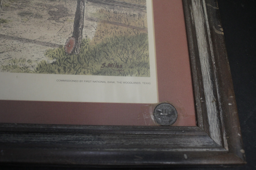 Shelton Miles 1984 Signed Limited Edition Print "The Grogan-Cochran Mill"