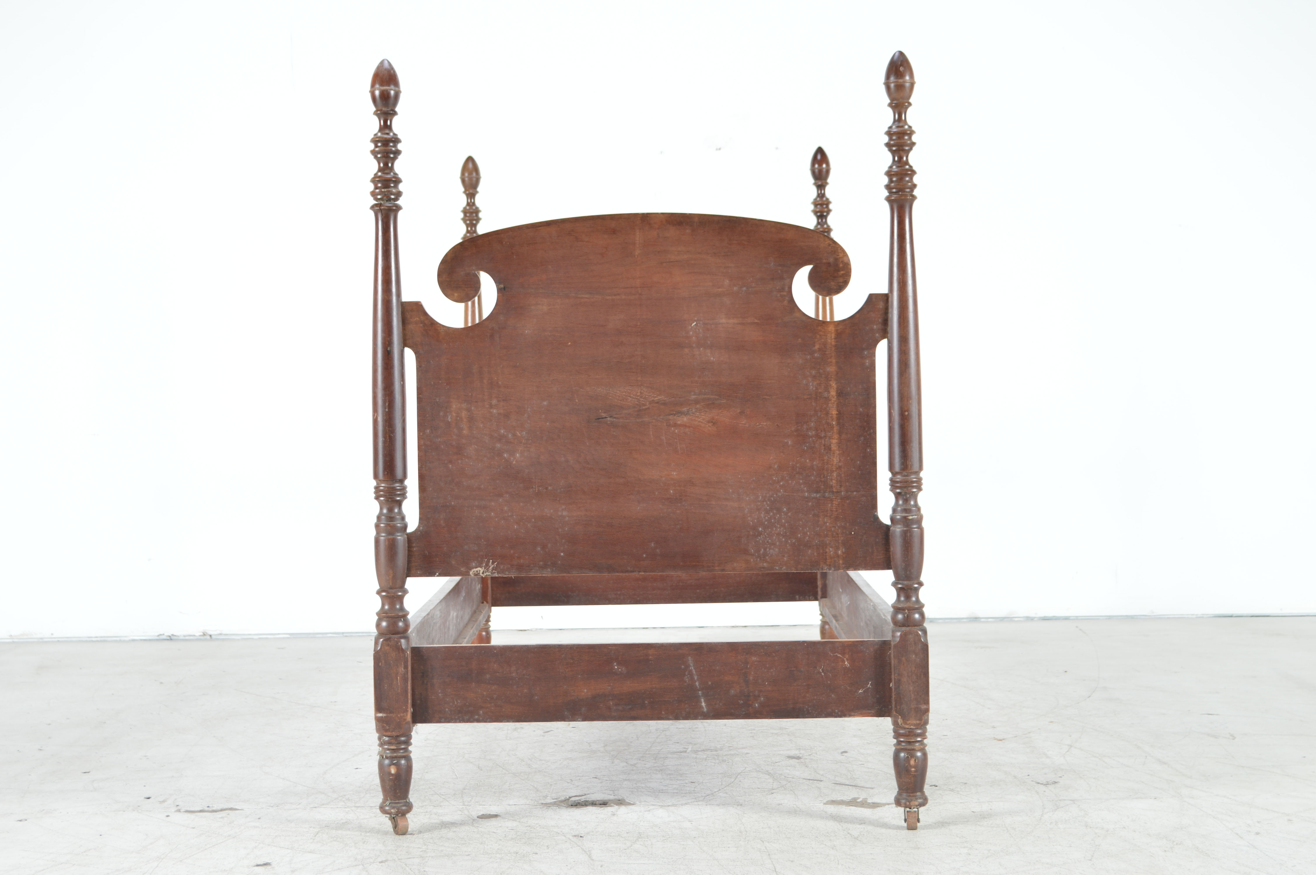 Vintage Chippendale Style Twin Bed Frame