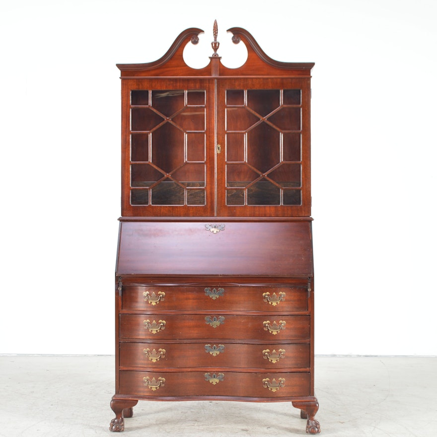 Jasper Cabinet Mahogany Veneer Secretary Desk