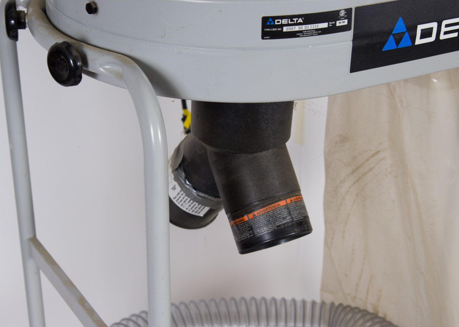 Delta Model 50-760 1-1/2 HP Dust Collector on Wheels