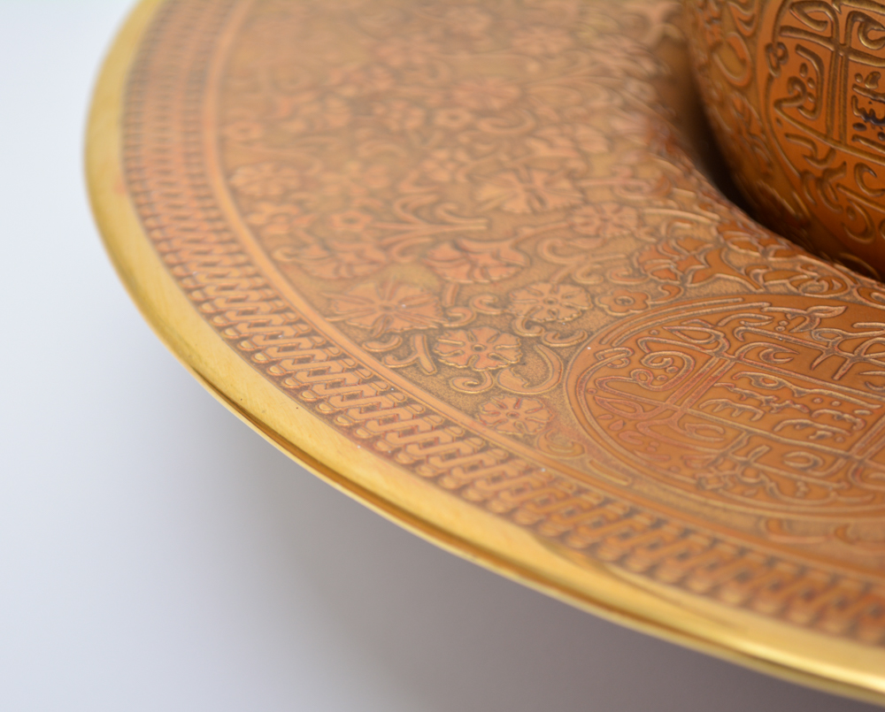 Decorium Ottoman Gold Glass Ewer with Bowl